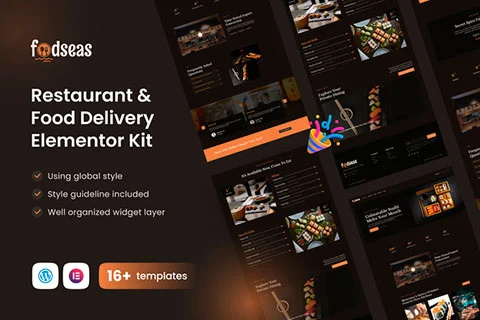 Foodseas Restaurant & Food Delivery Elementor Kit