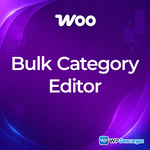 Bulk Category Editor for WooCommerce