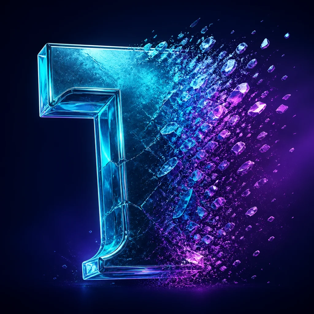 Preview of Colourful Disintegrating Text Effect Mockup