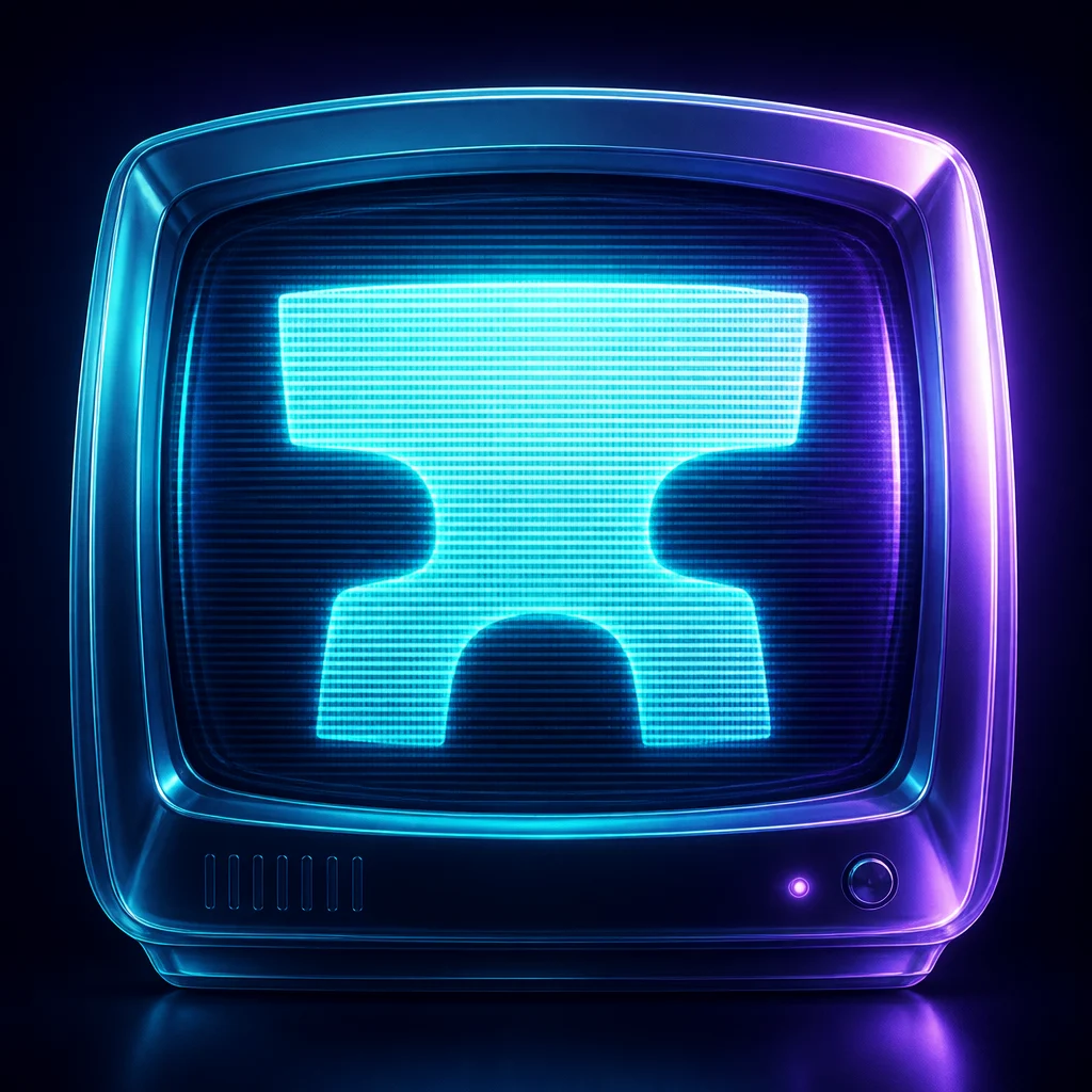 Preview of Inverted Crt Screen Text Logo Effect