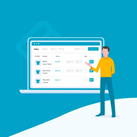 Vista previa de WooCommerce Product Table