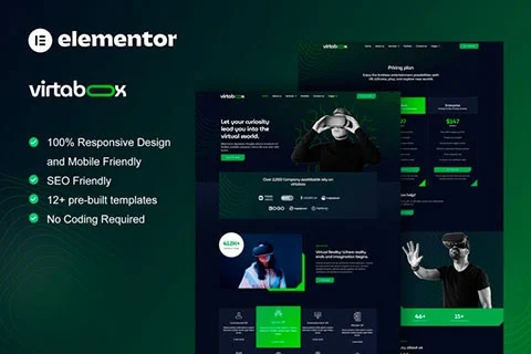 Vista previa de Virtabox - Template kit for Virtual Reality Services