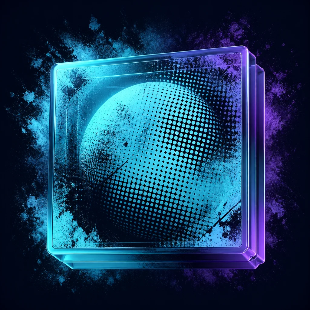 Preview of Grunge Halftone Image Effect Mockup