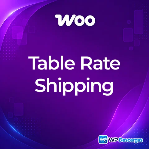 Vista previa de WooCommerce Table Rate Shipping