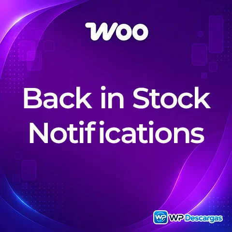 Vista previa de WooCommerce Back In Stock Notifications