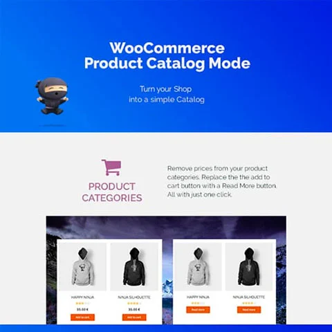 Vista previa de WooCommerce Catalog Mode
