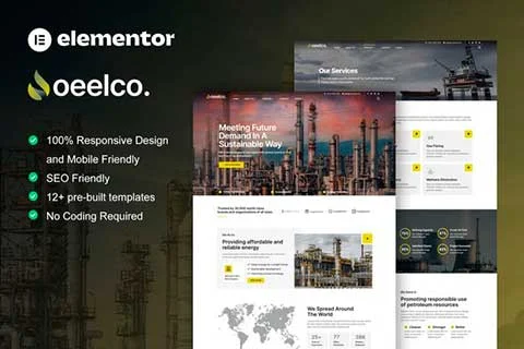 Oeelco - Template Kit for Oil & Gas Industry