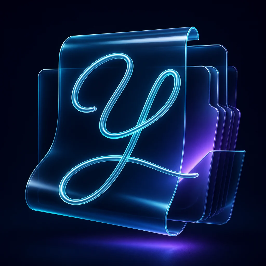 Preview of Yoriglo Monoline Script Font