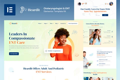 Heardlt - Otolaryngologist & ENT Elementor Template Kit