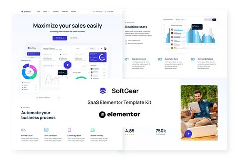 SoftGear Saas Website