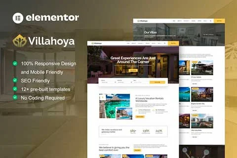 Vista previa de Villahoya - Template Kit for Villa & Vacation Rentals