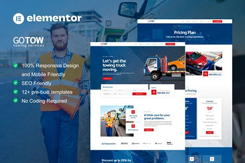 Gotow - Template kit for towing service