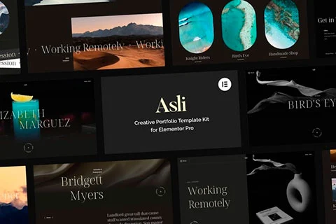 Asli – Creative Portfolio Elementor Pro Template Kit