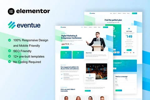 Eventue - Template kit for Event Agency
