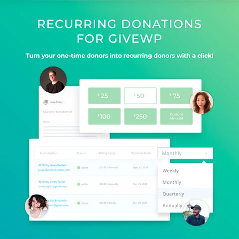 Give - Recurring Donations