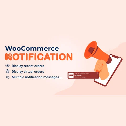 Vista previa de WooCommerce Notification Premium