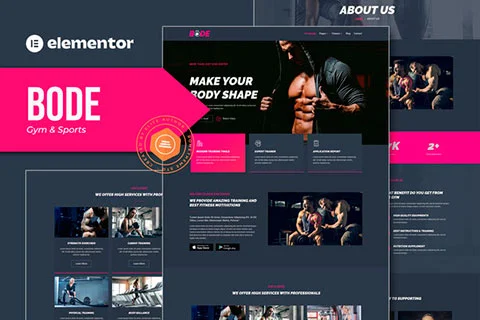 Bode - Gym & Fitness Elementor Template Kit