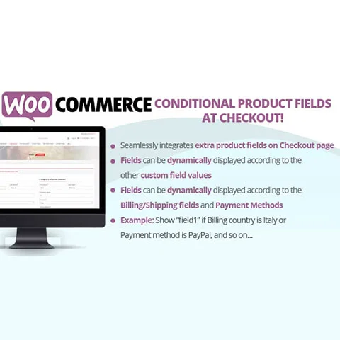 Vista previa de WooCommerce Conditional Product Fields at Checkout