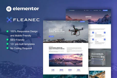 Fleanec - Template Kit for Drone Aerial Photography & Videography