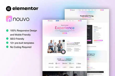 Nouvo - Template kit for Branding Agency