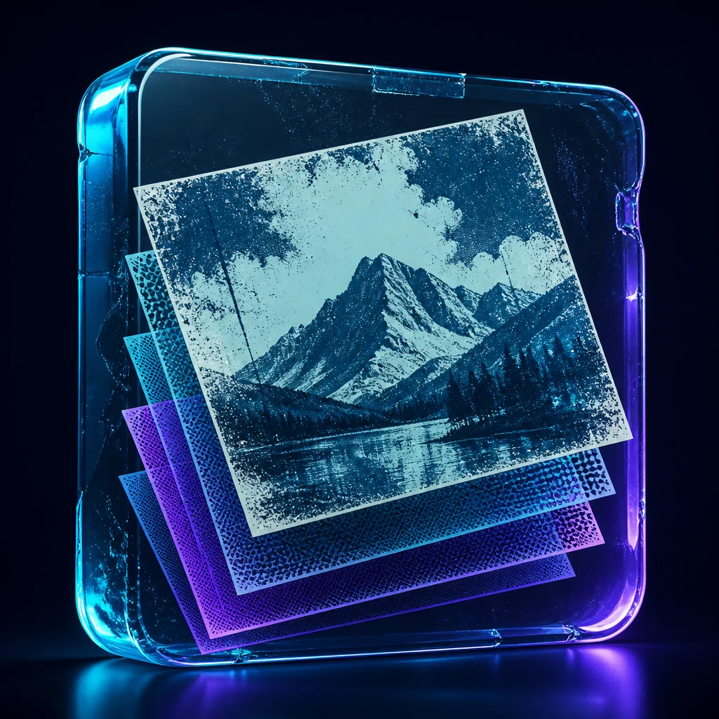 Vista previa de Vintage Screen Print Photo Effect