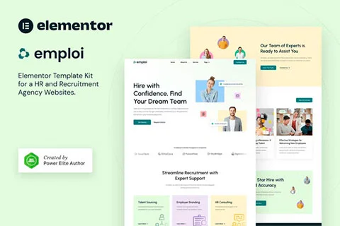 Emploi – Human Resources & Recruitment Agency Elementor Template Kit