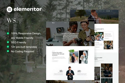 Vista previa de WedShot - Template kit for Wedding Photography Services