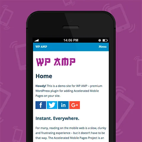 Vista previa de WP AMP