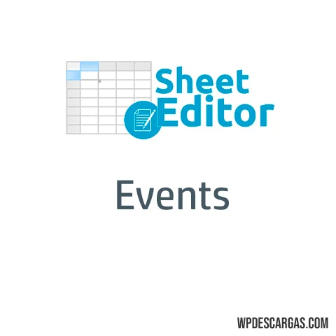 Vista previa de WP Sheet Editor - Events Pro
