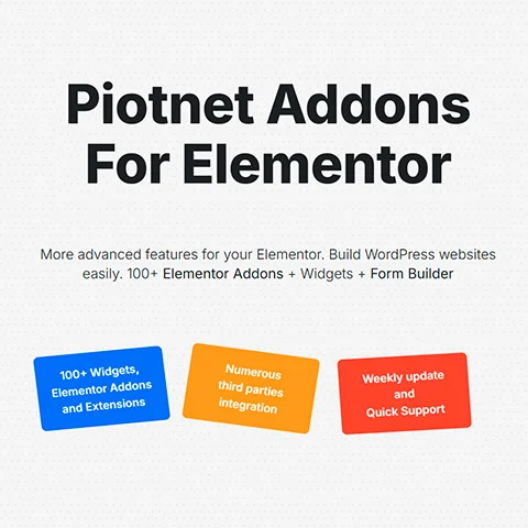 Piotnet Addons For Elementor Pro