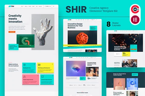 Shir - Creative Agency & Portfolio Elementor Template Kit