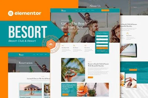 Besort - Beach Club & Resort Elementor Template Kit
