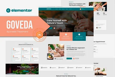 Goveda - Ayurveda Treatment Elementor Template Kit