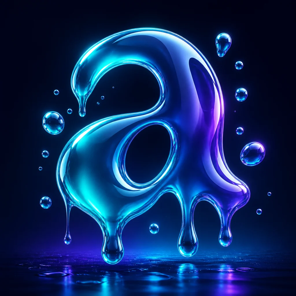 Preview of Dripdrop Liquid Font Set