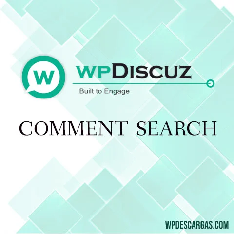 Vista previa de wpDiscuz - Comment Search