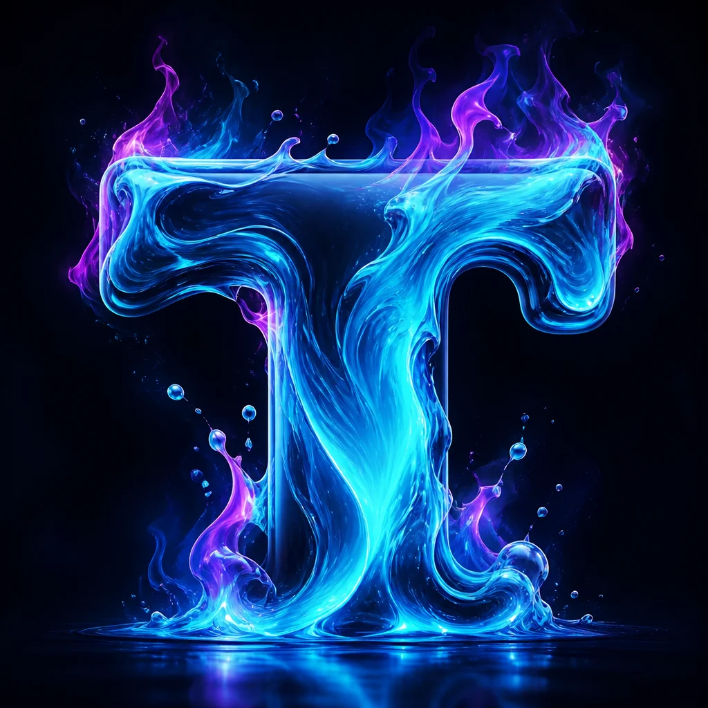 Preview of Flaming Liquid Gradient Text Effect