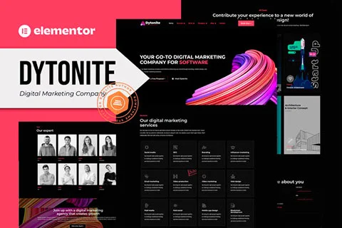 Dytonite - Digital Marketing Company Elementor Pro Template Kit