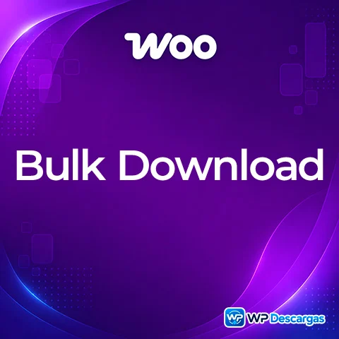 Vista previa de WooCommerce Bulk Download