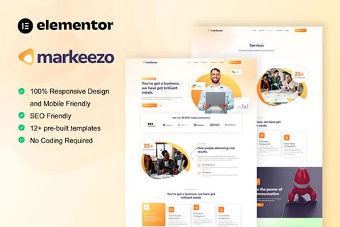 Markeezo - Template kit for Marketing Agency & SEO