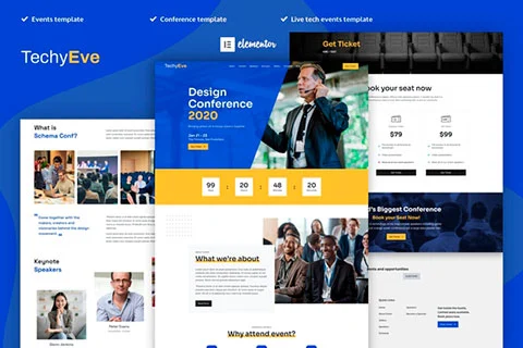 TechyEve - Event & Conference Elementor Template Kit