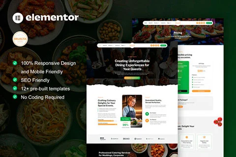 Delecta - Template kit for Catering Services