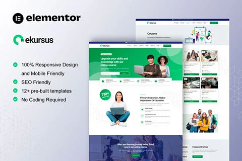 eKursus - Template kit for online course portal