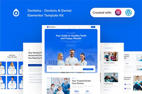 Dentisha - Dentish & Dental Elementor Template Kit