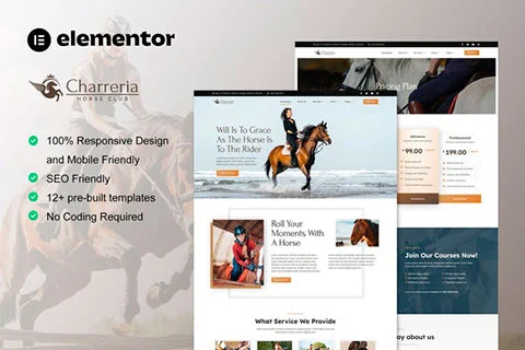 Charreria - Template Kit for Equestrian and Horse Riding Club