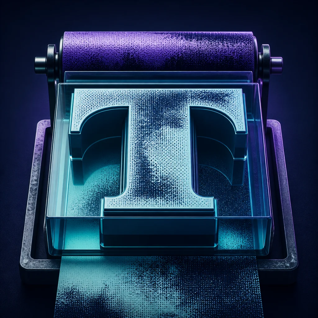 Preview of Retro Printing Text Logo Effect