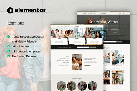Femmous - Template kit for Feminine Blog