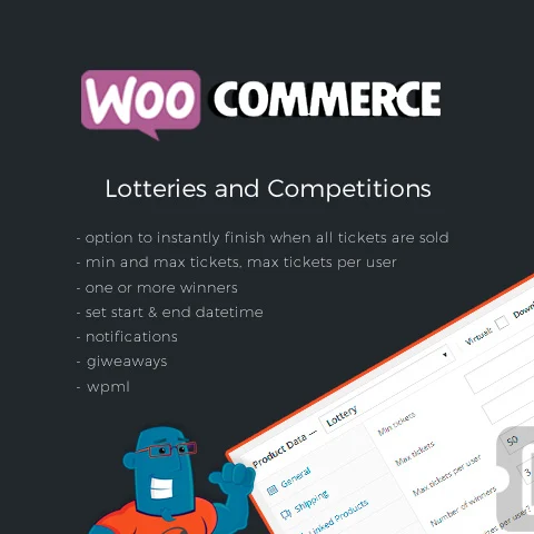 Vista previa de WooCommerce Lottery