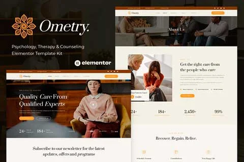 Ometry - Psychology, Therapy & Counseling Elementor Template Kit