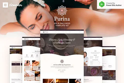 Purina - Spa & Wellness Elementor Template Kit