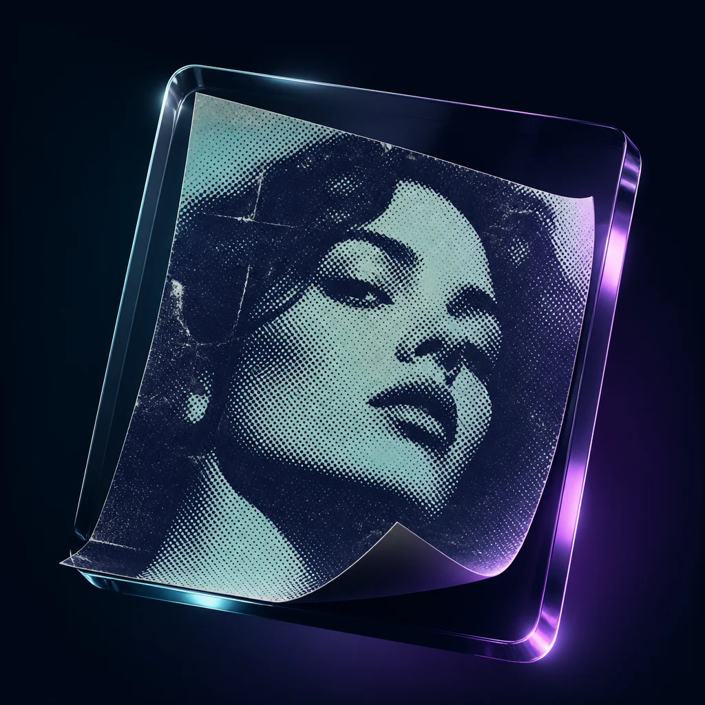Preview of Old Magazine Halftone Poster Photo Effect